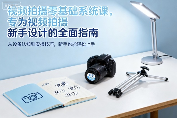 视频拍摄零基础系统课，专为视频拍摄新手设计的全面指南-第一资源库