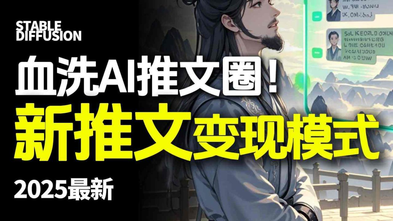 最新AI动态电影漫画小说推文，全流程实操教学，小白也能月入1W+-第一资源库