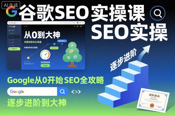 谷歌SEO实操课，Google从0开始SEO全攻略，逐步进阶到大神-第一资源库