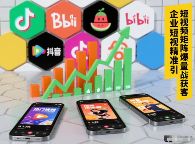 企业短视频精准引流矩阵获客，短视频矩阵爆量战法-第一资源库