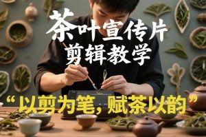 茶叶宣传片剪辑教学，以剪为笔，赋茶以韵，新手也能拍出高级感-第一资源库