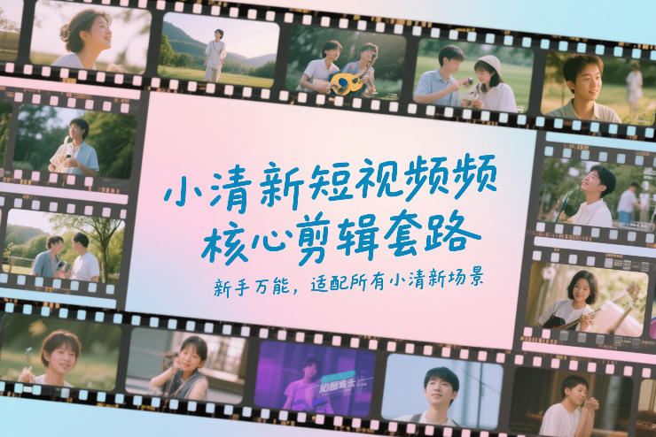 小清新短视频核心剪辑套路，新手万能，适配所有小清新场景-第一资源库