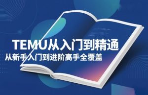 TEMU从入门到精通，从新手入门到进阶高手全覆盖-第一资源库