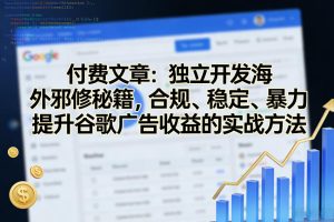 付费文章：独立开发海外邪修秘籍，合规、稳定、暴力提升谷歌广告收益的实战方法-第一资源库