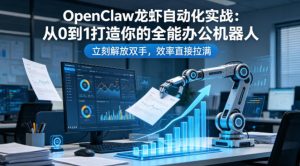 OpenClaw龙虾自动化实战:从0到1打造你的全能办公机器人,立刻解放双手,效率直接拉满-第一资源库