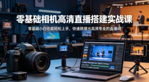 零基础相机高清直播间搭建实战课，小白也能轻松上手，快速搭建出高清专业的直播间-第一资源库