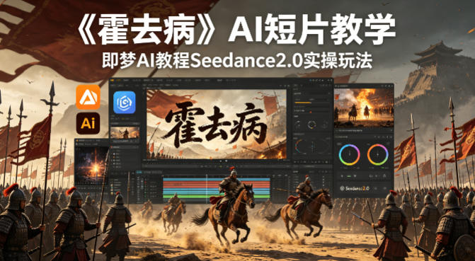 《霍去病》AI短片教学，即梦AI教程Seedance2.0实操玩法-第一资源库