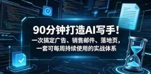 90分钟打造AI写手！一次搞定广告、销售邮件、落地页，一套可每周持续使用的实战体系【原创双语字幕】-第一资源库