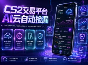 CS2交易平台AI云自动捡漏，多年稳定运行，无需手机，支持任何形式验证，日入300+【揭秘】-第一资源库