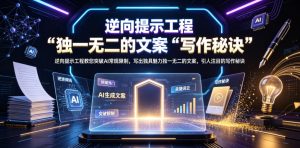逆向提示工程教您突破AI常规限制，写出独具魅力独一无二的文案，引人注目的写作秘诀【原创双语字幕】-第一资源库