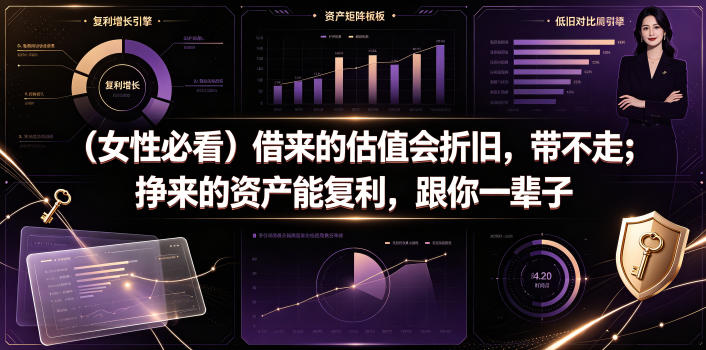 付费文章：（女性必看）借来的估值会折旧，带不走；挣来的资产能复利，跟你一辈子-第一资源库