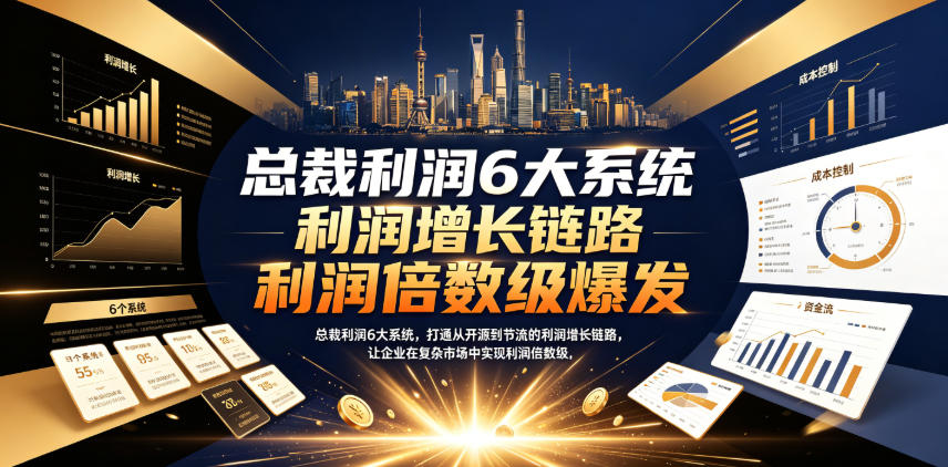 总裁利润6大系统，打通从开源到节流的利润增长链路，让企业在复杂市场中实现利润倍数级爆发-第一资源库