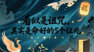 付费文章：看似是诅咒，其实是命好的5个征兆-第一资源库