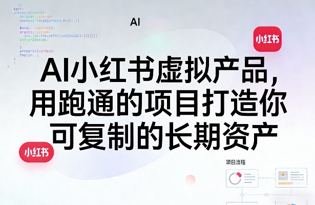 AI小红书虚拟产品，用跑通的项目打造你可复制的长期资产（更新0712）-第一资源库