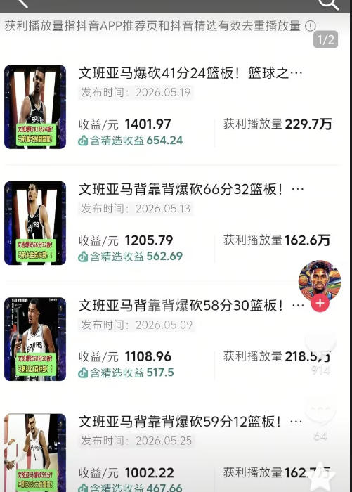 抖音8W粉丝博主的篮球人物深度解析解说教学，零门槛玩转伙伴计划与精选独家，单日稳定收益1k+-第一资源库