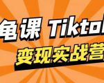 龟课·TikTok变现实战训练营线上第1期，多种变现模式，轻松赚美刀-第一资源库