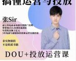 张sir的dou+投放运营课：搞懂运营与投放，全面提升账号的流量运营效率-第一资源库