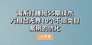 淘系打爆班55期技术:万相台无界10个不同类目案例的优化(10节)-第一资源库
