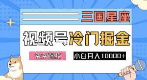 2024视频号三国冷门赛道掘金,条条视频爆款,操作简单轻松上手,新手小白也能月入1w-第一资源库