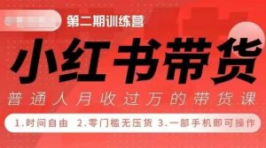 小Red书带货42天训练营 2.0版，宝妈+自由职+上班族+大学生，提高副业收入的大红利项目-第一资源库
