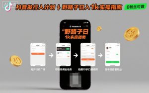 抖音发行人计划全新野路子玩法，随时随地，只要有手机，就能操作，日入1k+【揭秘】-第一资源库