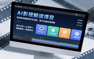 AI影视解说项目,电影解说爆款制作全流程,新手也能快速掌握-第一资源库