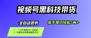 视频号黑科技短视频带货，新手一个月也1W+，纯搬运一刀不用剪，零投入【揭秘】-第一资源库