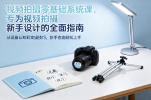 视频拍摄零基础系统课，专为视频拍摄新手设计的全面指南-第一资源库