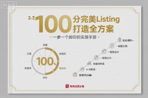 100分完美Listing打造全方案，想要完美listing必须是需要一步一个脚印的-第一资源库