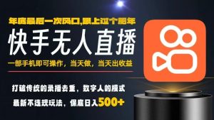 一部手机,当天出收益,轻松日入5张+,小白轻松上手,年前最后一个风口项目【揭秘】-第一资源库