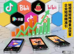 企业短视频精准引流矩阵获客，短视频矩阵爆量战法-第一资源库