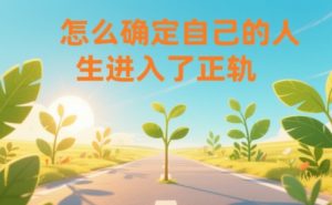 某公众号付费文章:怎么确定自己的人生进入了正轨?-第一资源库