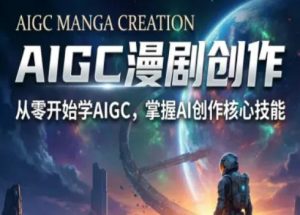 AIGC精品漫剧创作全流程解析，S级漫剧教学，从零开始学AIGC漫剧创作-第一资源库