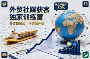 外贸社媒获客独家训练营，外贸新模式，快速做外贸（更新26年3月）-第一资源库