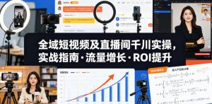 全域短视频及直播间千川实操,实战指南·流量增长·ROI提升-第一资源库