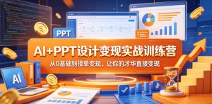 AI+PPT设计变现实战训练营，从0基础到接单变现，让你的才华直接变现-第一资源库