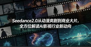 Seedance2.0从动漫爽剧到商业大片,全方位解读AI影视行业新动向-第一资源库