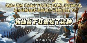 爆款AI漫剧《斩仙台下我震惊了诸神》深度解析课,逐段拆解仙侠漫剧镜头与制作思路,快速复刻爆款创作模式-第一资源库