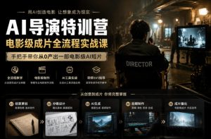 AI导演特训营,电影级成片全流程实战课,手把手带你从0产出一部电影级AI短片-第一资源库