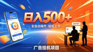AI智能广告挂G项目,红利赛道24小时全自动运行,支持全国各地考察,可以来公司賺到钱再走【揭秘】-第一资源库