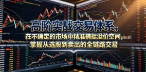 高阶实战交易体系,在不确定的市场中精准捕捉溢价空间,掌握从选股到卖出的全链路交易心法(更新6月)-第一资源库