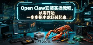 Open Claw安装实操教程,从零开始一步步一步步把小龙虾装起来-第一资源库
