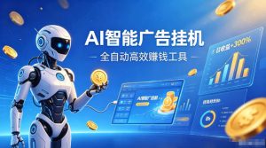 AI智能广告挂G，在家自动賺收益，全程无需人工操作、不用直播、不用拉人【揭秘】-第一资源库