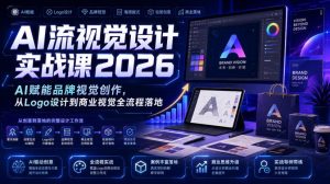 AI流视觉设计实战课2026:AI赋能品牌视觉创作,从Logo设计到商业视觉全流程落地-第一资源库