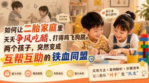 付费文章:如何让二胎家庭里天天争风吃醋、打得鸡飞狗跳的两个孩子,突然变成互帮互助的铁血同盟?-第一资源库