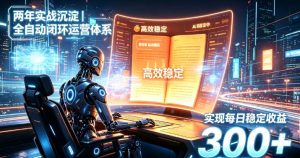 两年实战沉淀｜全自动闭环运营体系，实现每日稳定收益300+【揭秘】-第一资源库