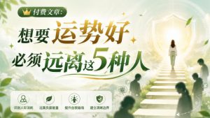 付费文章:想要运势好,必须远离这5种人-第一资源库