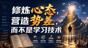 付费文章:修炼心态,营造势差,而不是学习技术-第一资源库