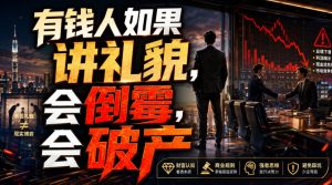 付费文章:有钱人如果讲礼貌,会倒霉,会破产-第一资源库