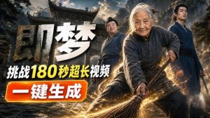 即梦挑战180秒超长视频!一键生成3分钟电影?完整制作流程详细分享!-第一资源库